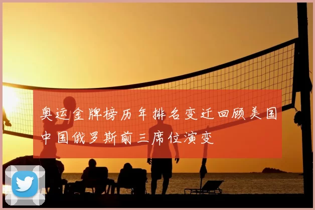 奥运金牌榜历年排名变迁回顾美国中国俄罗斯前三席位演变